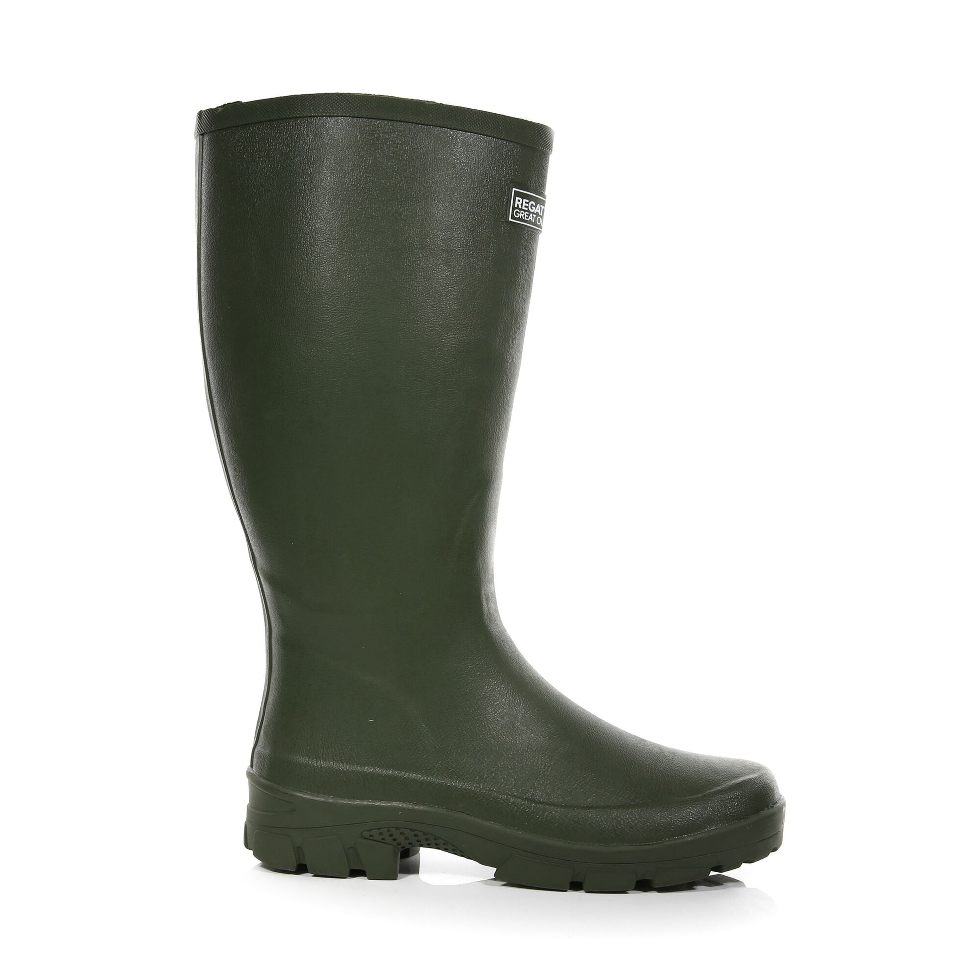 Deep Green - Back - Regatta Great Outdoors Mens Mumford II Rubber Wellington Boots