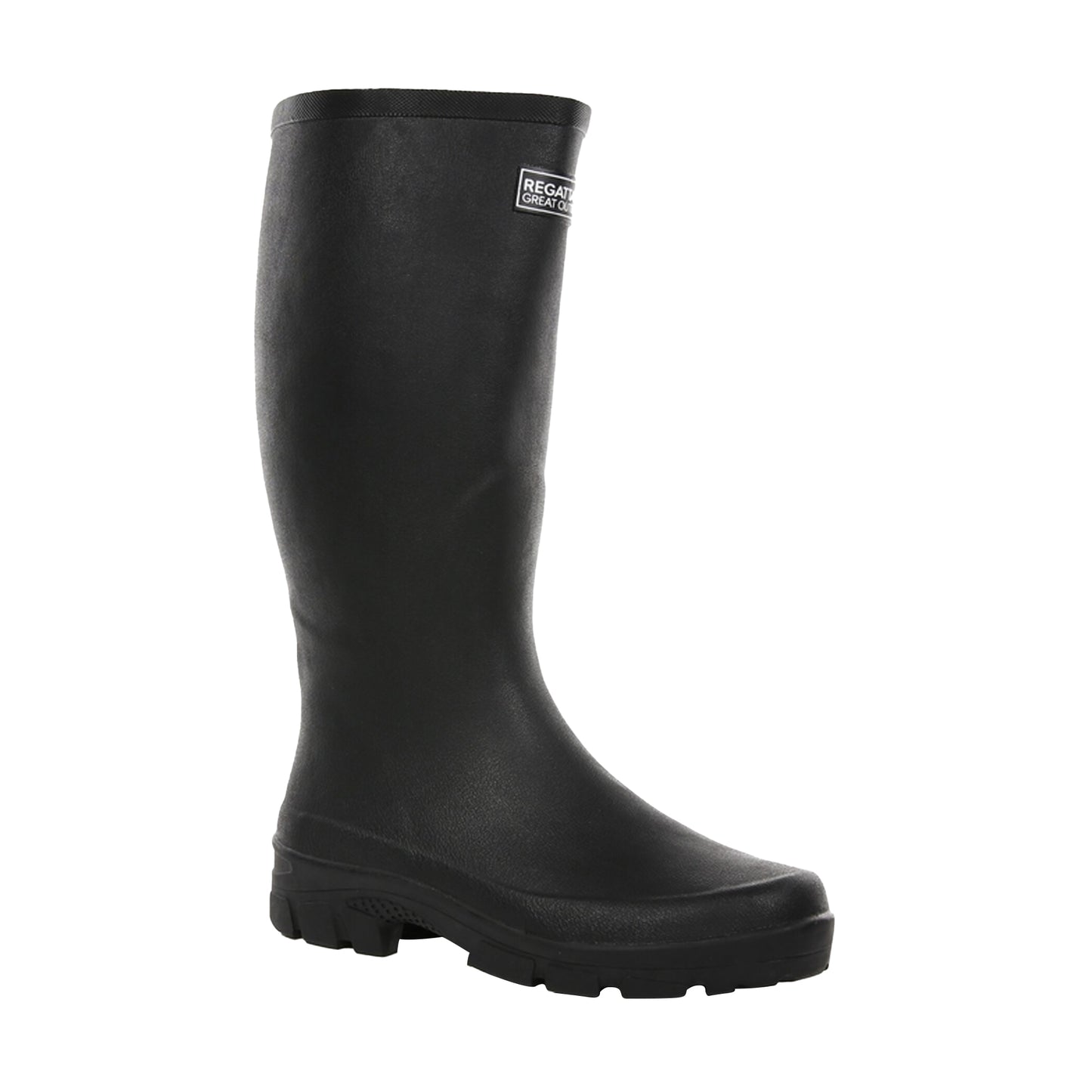 Black - Front - Regatta Great Outdoors Mens Mumford II Rubber Wellington Boots