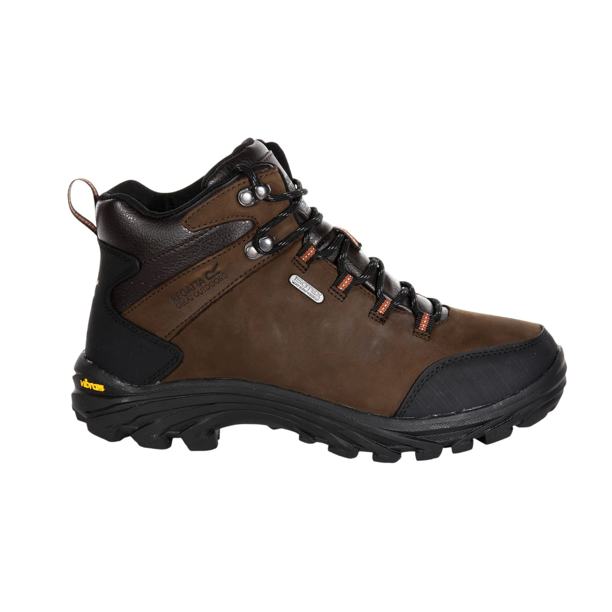 Peat - Front - Regatta Great Outdoors Mens Burrell Leather Hiking Boots