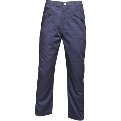 Navy - Front - Regatta Professional Mens Water Repellent Work Trousers
