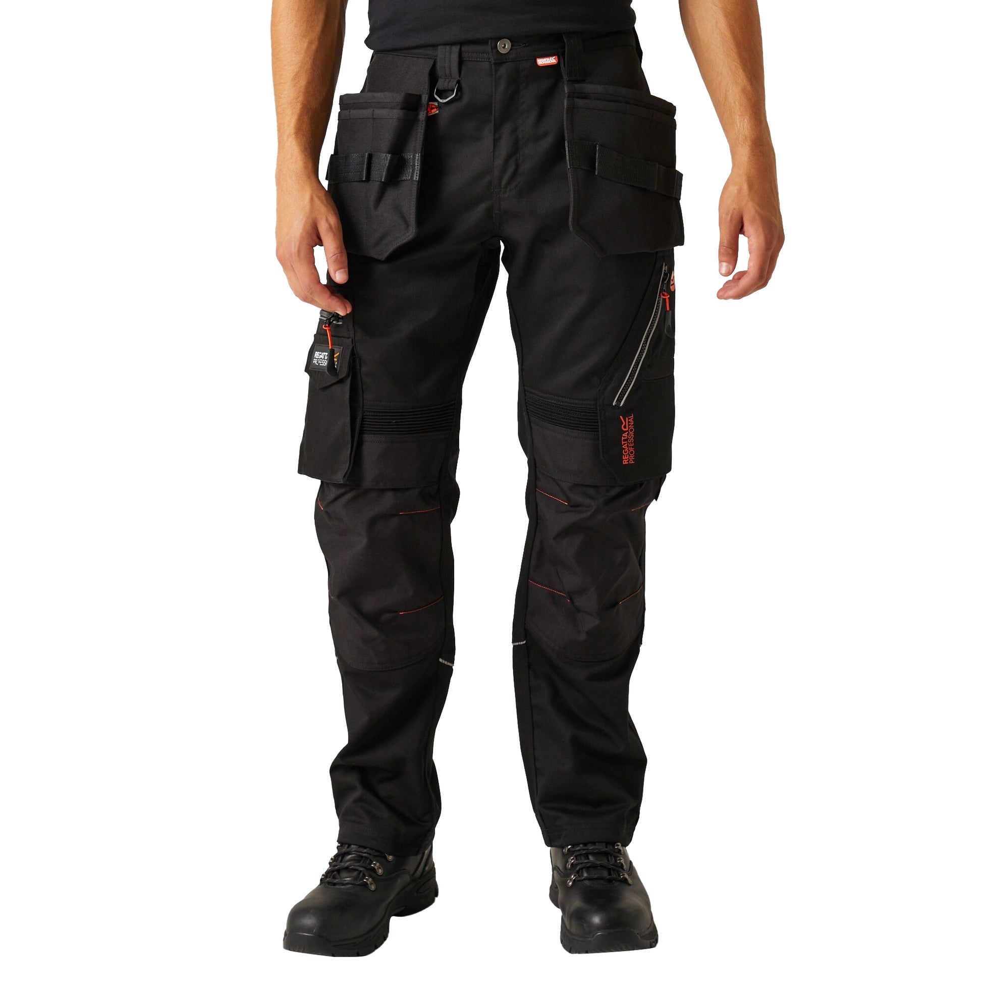Black - Side - Regatta Professional Mens Work Trousers