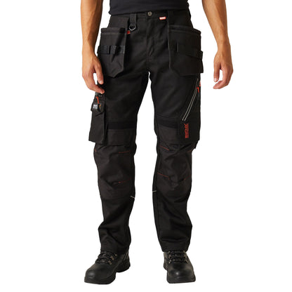 Black - Side - Regatta Professional Mens Work Trousers