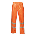 Orange - Front - Regatta Unisex Hi Vis Pro Reflective Packaway Work Over Trousers