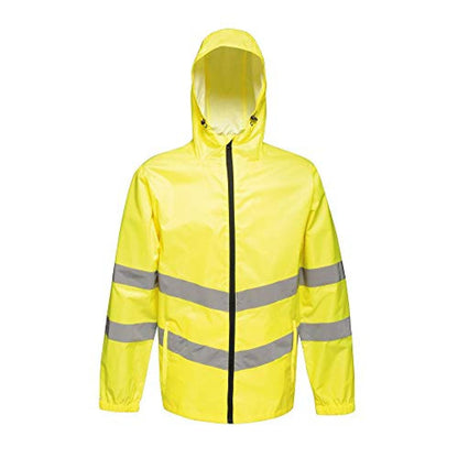 Orange - Side - Regatta Professional Unisex Adult Hi-Vis Packaway Reflective Jacket