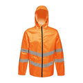 Orange - Front - Regatta Professional Unisex Adult Hi-Vis Packaway Reflective Jacket