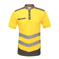 Yellow-Grey - Front - Regatta Mens Tactical Hi Vis Polo Shirt