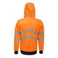 Orange-Grey - Back - Regatta Mens Tactical Hi Vis Waterproof Reflective Overhead Bomber Jacket