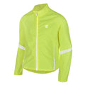 Fluro Yellow - Back - Dare 2B Childrens-Kids Cordial Reflective Cycling Shell Jacket