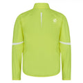Fluro Yellow - Side - Dare 2B Childrens-Kids Cordial Reflective Cycling Shell Jacket