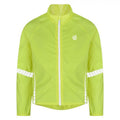 Fluro Yellow - Front - Dare 2B Childrens-Kids Cordial Reflective Cycling Shell Jacket