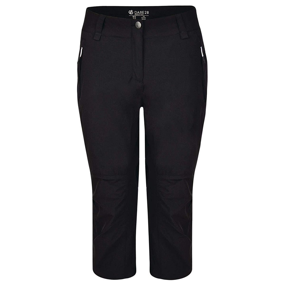 Black - Front - Dare 2B Womens-Ladies Melodic II 3-4 Walking Trousers