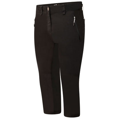 Black - Side - Dare 2B Womens-Ladies Melodic II 3-4 Walking Trousers