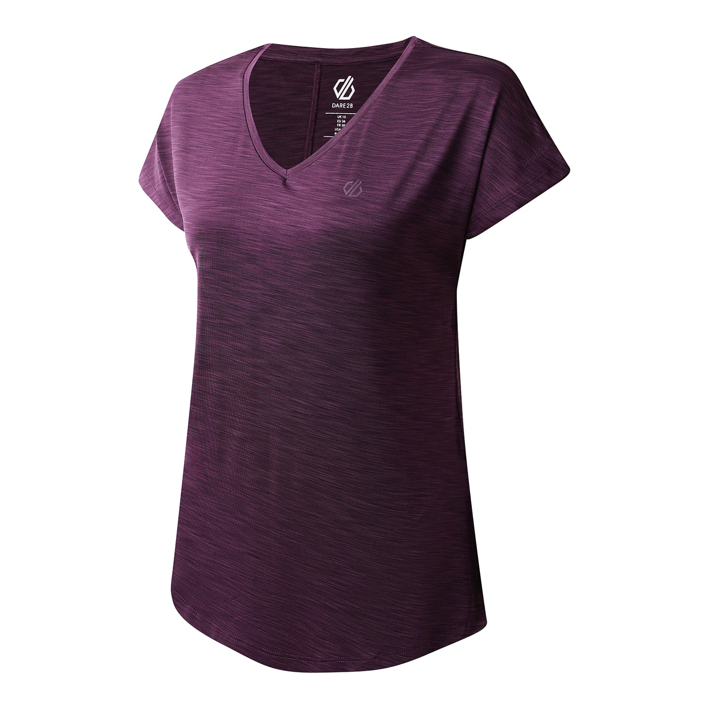Deep Plum - Back - Dare 2B Womens-Ladies Vigilant Active T-Shirt