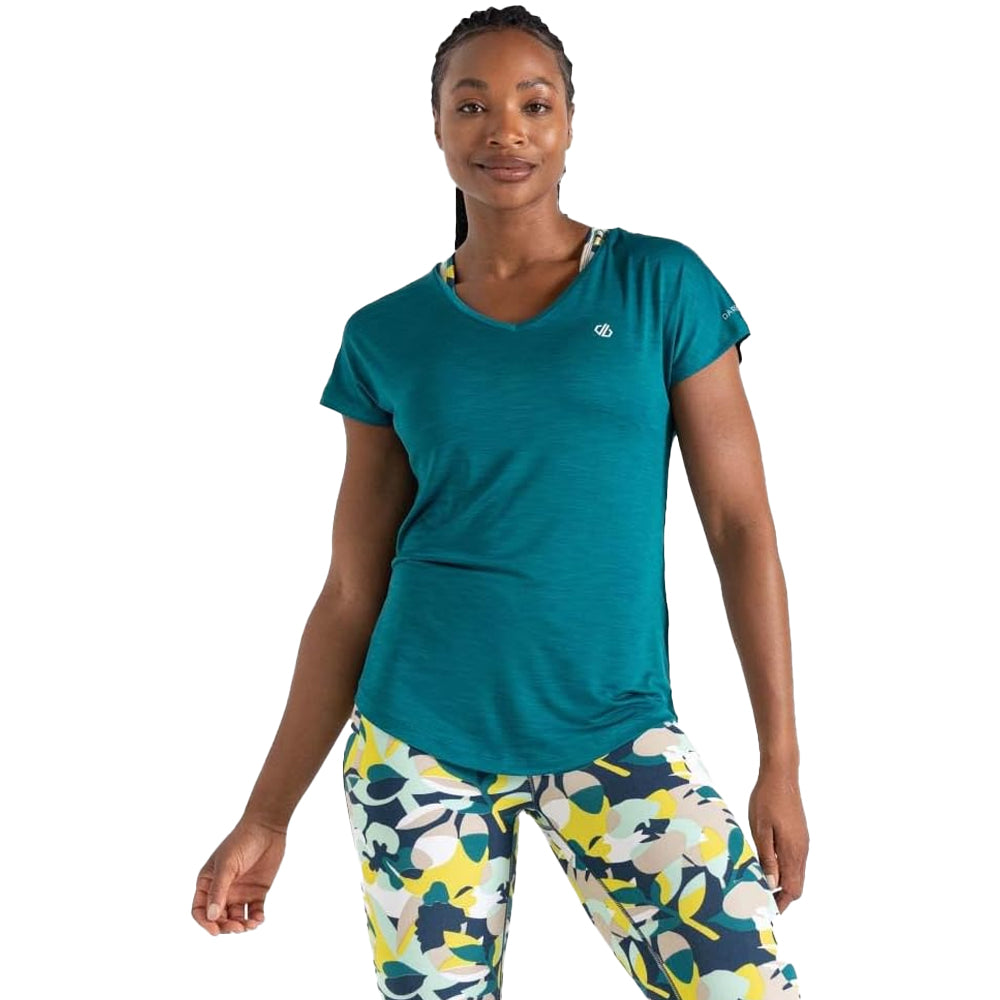 Green - Side - Dare 2B Womens-Ladies Vigilant Active T-Shirt