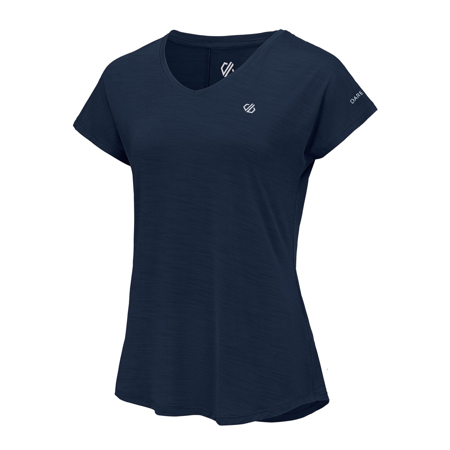 Navy - Side - Dare 2B Womens-Ladies Vigilant Active T-Shirt