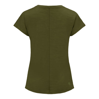 Nephrite Green Solid - Back - Dare 2B Womens-Ladies Vigilant Active T-Shirt