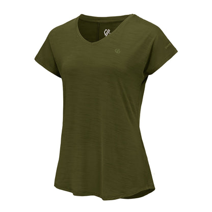 Nephrite Green Solid - Side - Dare 2B Womens-Ladies Vigilant Active T-Shirt