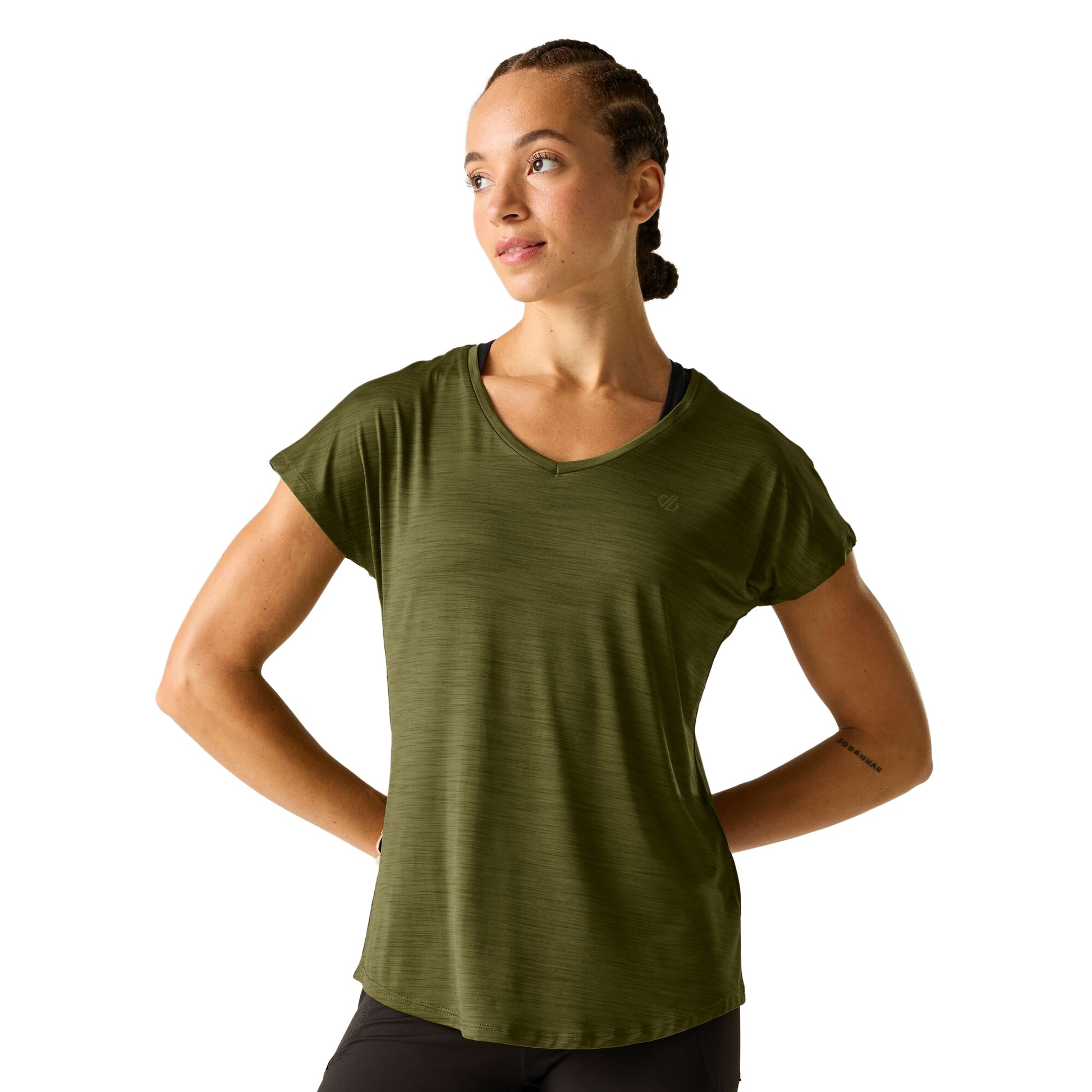 Nephrite Green Solid - Lifestyle - Dare 2B Womens-Ladies Vigilant Active T-Shirt