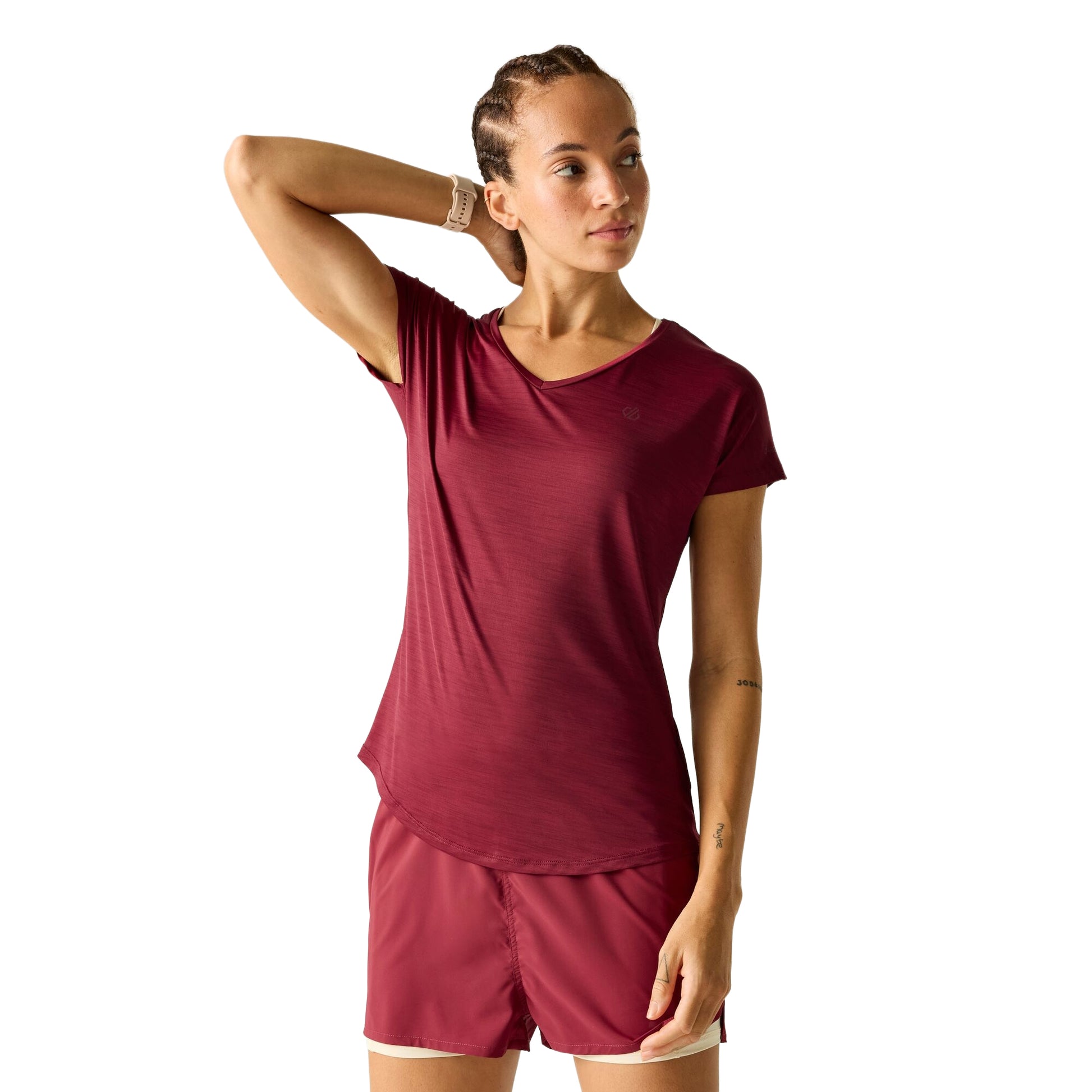 Tibetan Red - Lifestyle - Dare 2B Womens-Ladies Vigilant Active T-Shirt