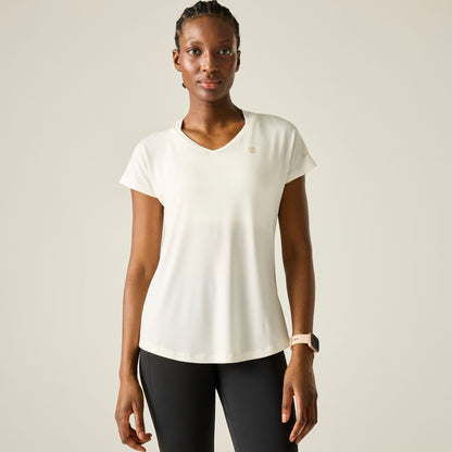 Egret - Close up - Dare 2B Womens-Ladies Vigilant Active T-Shirt