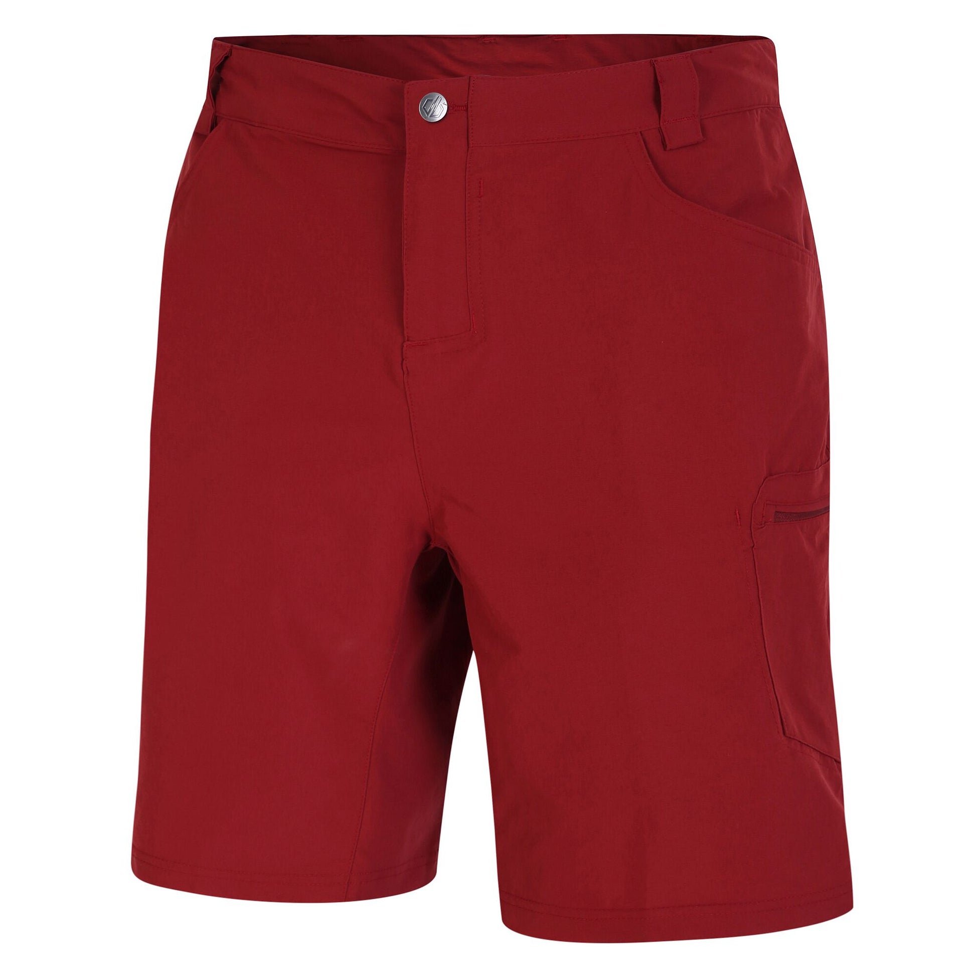 Syrah Red - Side - Dare 2B Mens Tuned In II Multi Pocket Walking Shorts