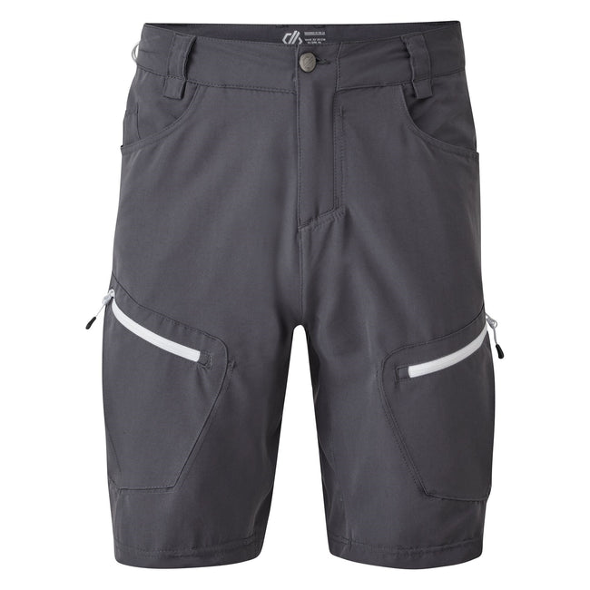 Ebony Grey - Front - Dare 2B Mens Tuned In II Multi Pocket Walking Shorts