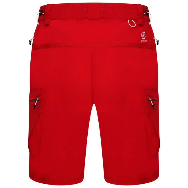 Danger Red - Back - Dare 2B Mens Tuned In II Multi Pocket Walking Shorts