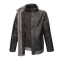 Black-Seal Grey - Front - Regatta Mens Contrast 3 In 1 Jacket