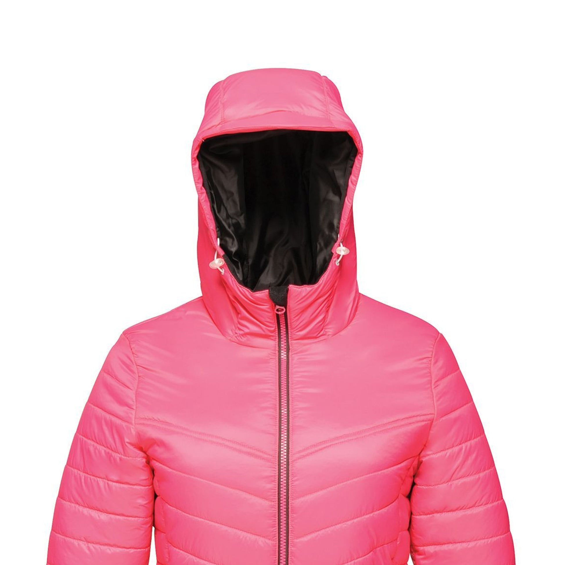 Hot Pink-Black - Side - Regatta Womens-Ladies Acadia II Jacket