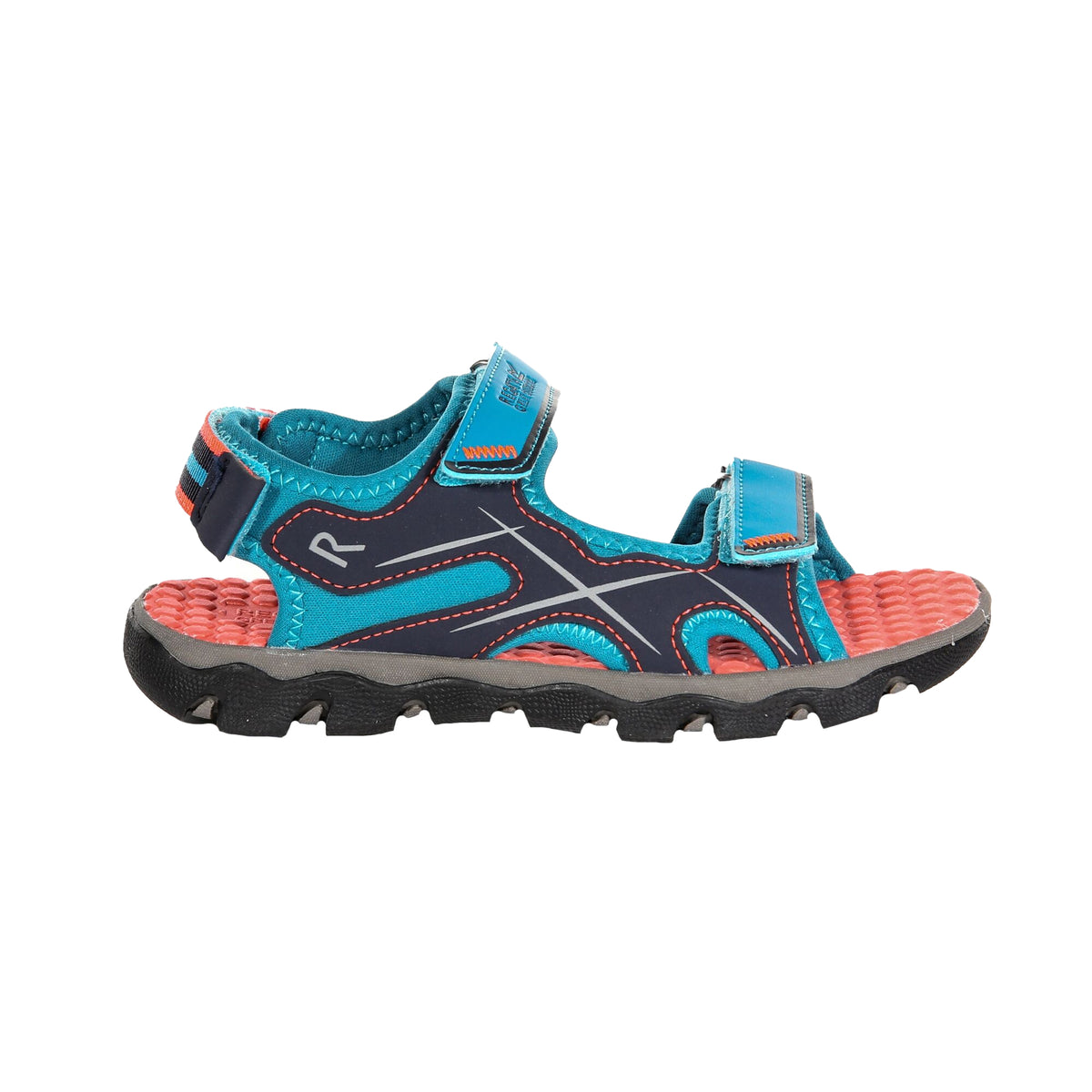 Enamel-Fiery Coral - Side - Regatta Childrens-Kids Kota Drift Sandals