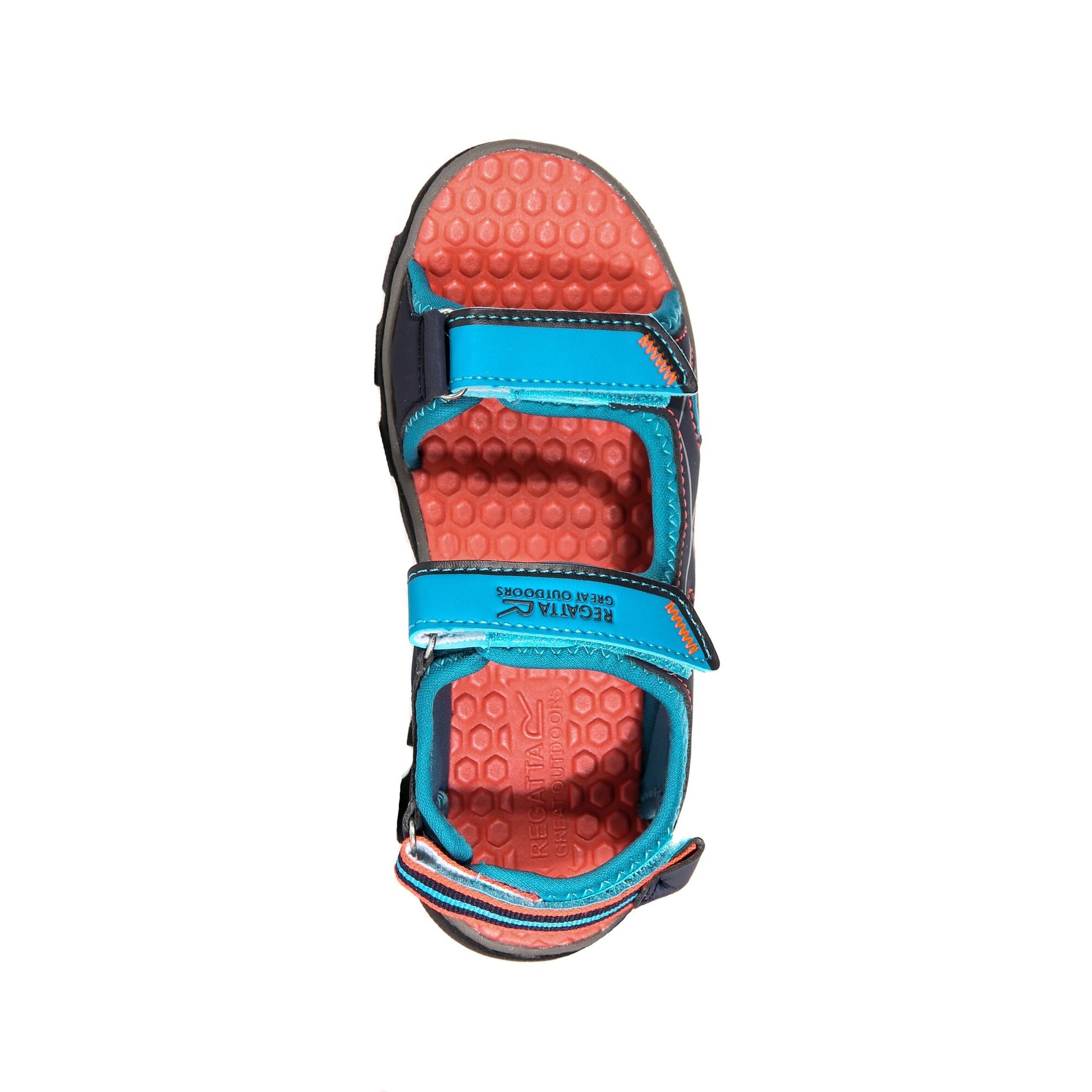 Enamel-Fiery Coral - Pack Shot - Regatta Childrens-Kids Kota Drift Sandals
