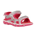 Silver-Duchess Pink - Back - Regatta Childrens-Kids Kota Drift Sandals