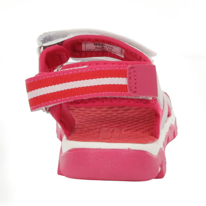 Silver-Duchess Pink - Back - Regatta Childrens-Kids Kota Drift Sandals