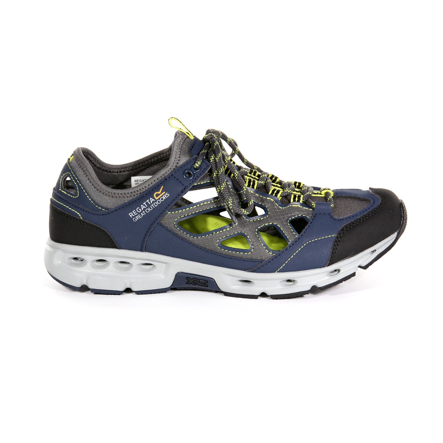 Navy-Lime Punch - Back - Regatta Mens Samaris Crosstrek Sandals