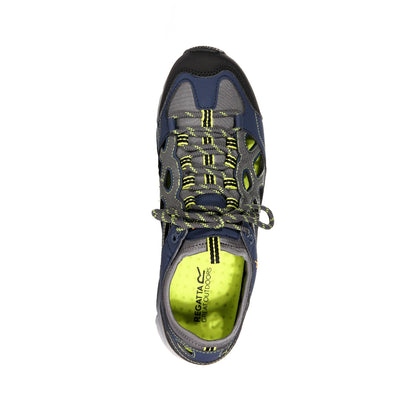 Navy-Lime Punch - Side - Regatta Mens Samaris Crosstrek Sandals
