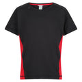 Black-Classic Red - Front - Regatta Childrens-Kids Beijing T-Shirt