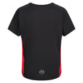 Black-Classic Red - Back - Regatta Childrens-Kids Beijing T-Shirt