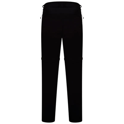 Black - Side - Dare 2B Mens Tuned In II Multi Pocket Zip Off Walking Trousers