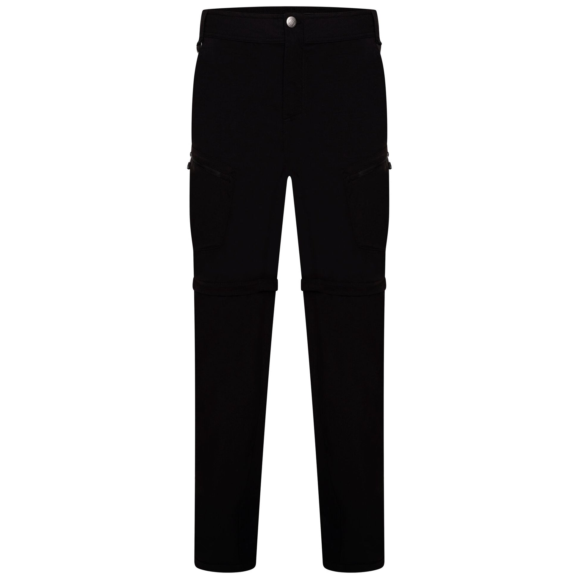 Black - Front - Dare 2B Mens Tuned In II Multi Pocket Zip Off Walking Trousers