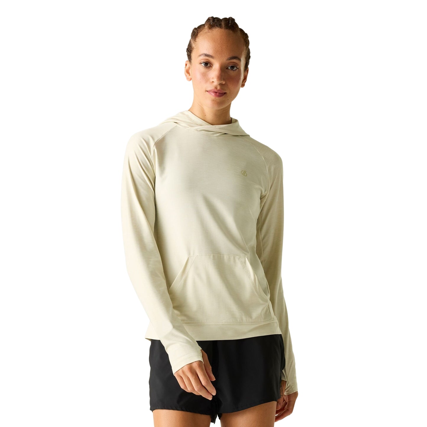 Almond Milk - Pack Shot - Dare 2B Womens-Ladies The Laura Whitmore Edit Sprint City Lightweight Hoodie