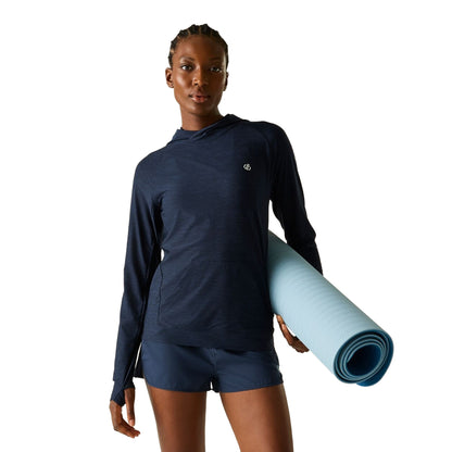 Navy - Pack Shot - Dare 2B Womens-Ladies The Laura Whitmore Edit Sprint City Lightweight Hoodie