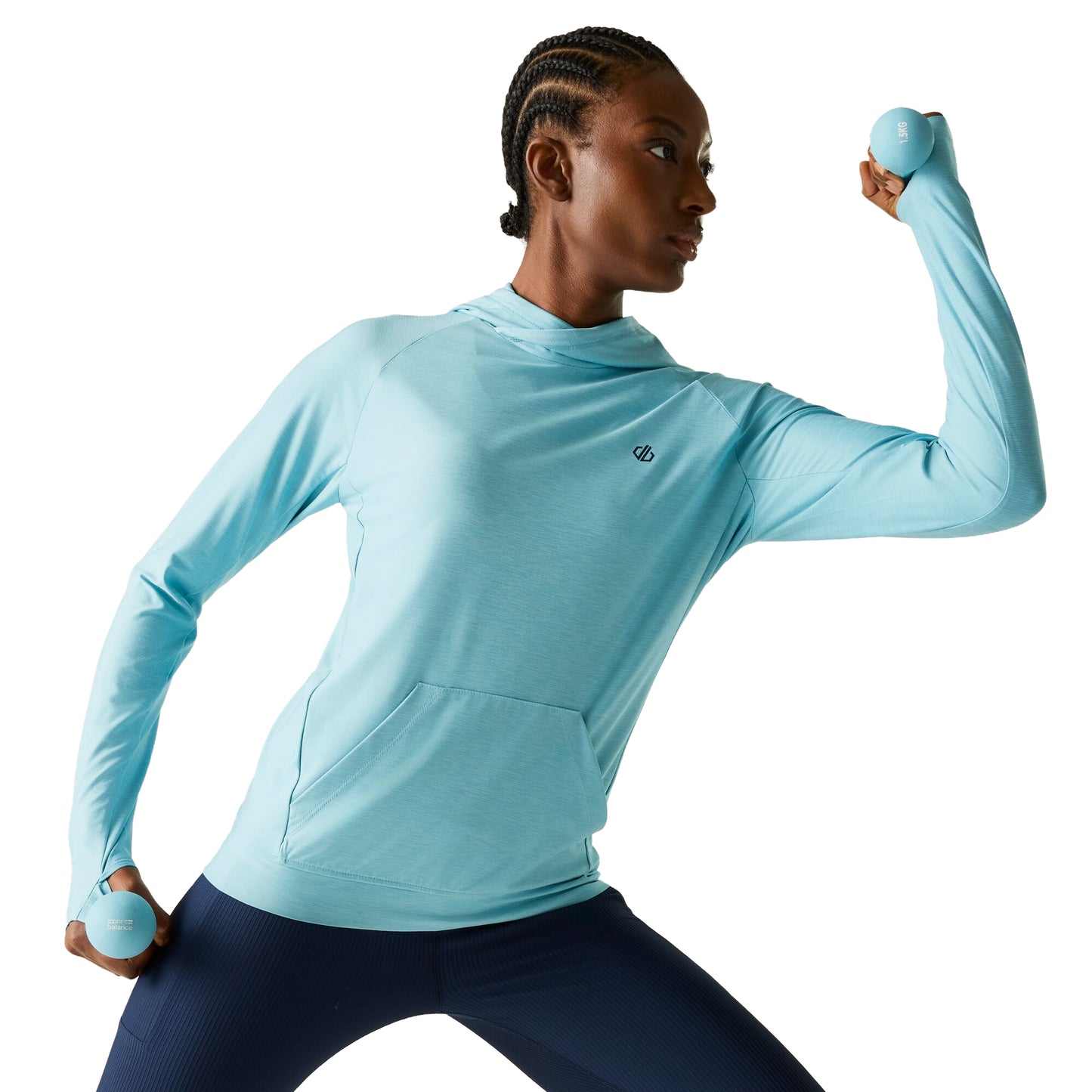 Nordic Blue - Pack Shot - Dare 2B Womens-Ladies The Laura Whitmore Edit Sprint City Lightweight Hoodie