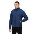 Navy Marl - Side - Regatta Mens Thornly Full Zip Fleece