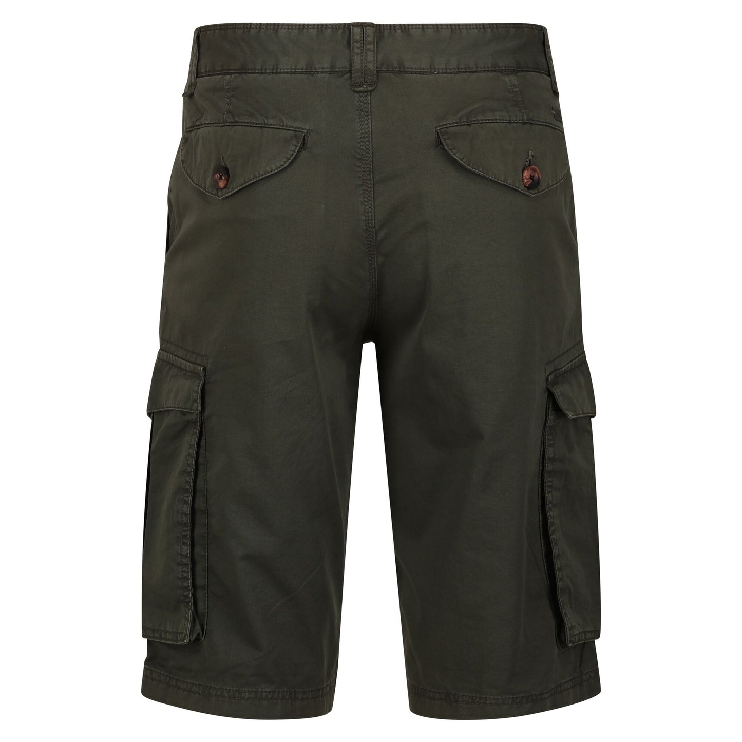 Dark Khaki - Back - Regatta Mens Shorebay Vintage Cargo Shorts
