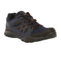 Navy-Burnt Umber - Front - Regatta Mens Edgepoint III Low Rise Hiking Shoes