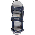 Navy-Dark Steel - Close up - Regatta Mens Kota Drift Open Toe Sandals