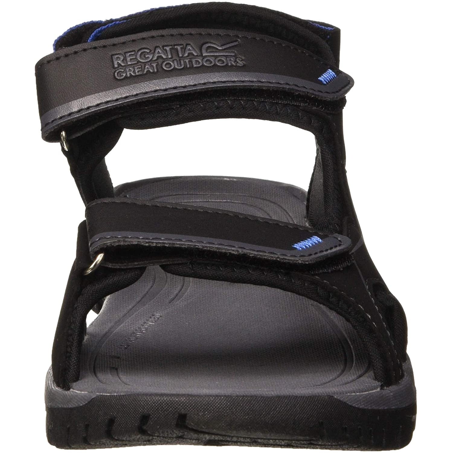 Black-Nautical Blue - Close up - Regatta Mens Kota Drift Open Toe Sandals