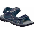 Navy-Dark Steel - Side - Regatta Mens Kota Drift Open Toe Sandals