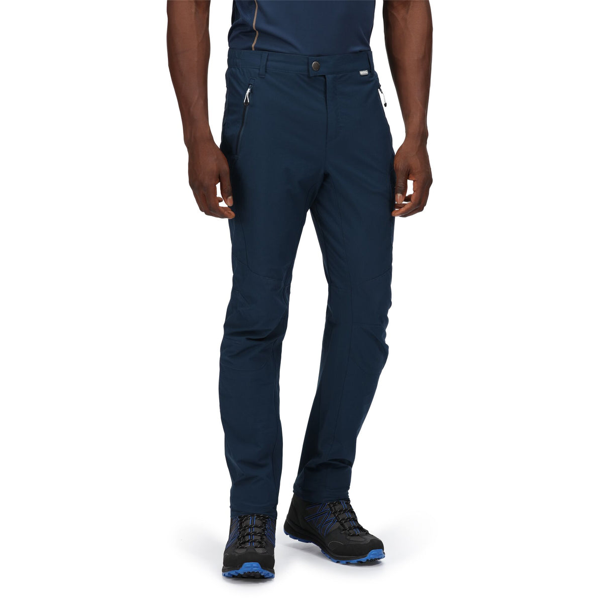 Moonlight Denim - Back - Regatta Mens Highton Water Repellent Hiking Trousers
