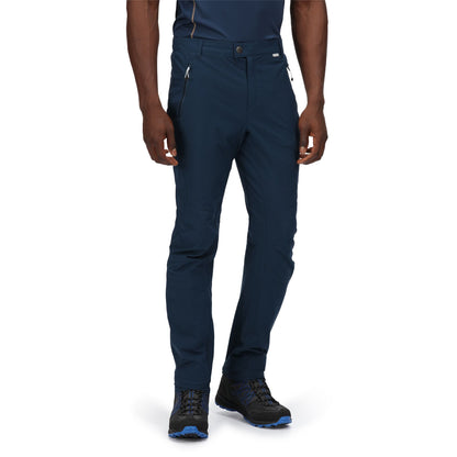 Moonlight Denim - Back - Regatta Mens Highton Water Repellent Hiking Trousers